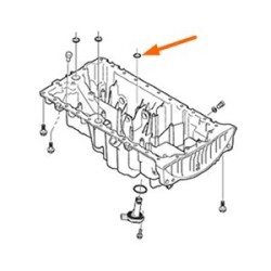 Seal ring Oil pipe, Oil pan Crankcase 20,3 mm 2,5 mm