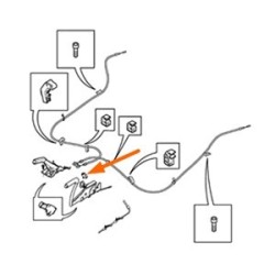 Handremhendel afdekking zwart