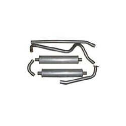 Sports silencer set Mild steel from Manifold without Add-on material