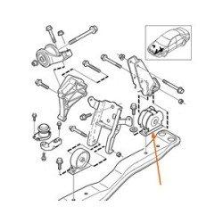 Engine mounting rear