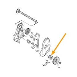 Poelie distributieriem voor krukas