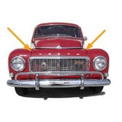 Spatbord strook zwart meter