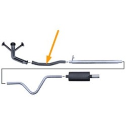 Intermediate exhaust pipe