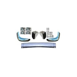 Bumper achter RVS blank