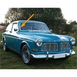 Trim moulding, Glas Windscreen right chromed