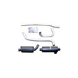 Sports silencer set Mild steel from Header with Add-on material