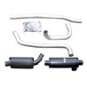 Sports silencer set Mild steel from Header with Add-on material