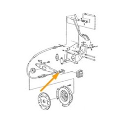 Rubber support, Clutch cable