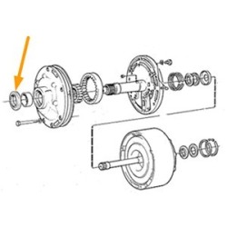 Radial oil seal, Automatic transmission AW55 AW70/71 BW55 