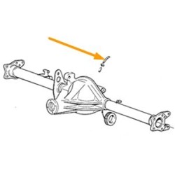 Breather hose, Rear Axle