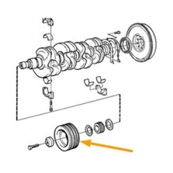 Belt pulley, Crankshaft B200-, B230-