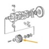 Belt pulley, Crankshaft B200-, B230-