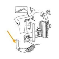 Air intake hose Pipe bend from '81