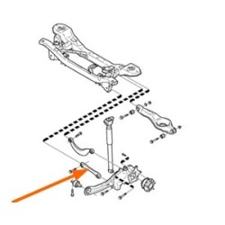 Tie rod, Steering Rear axle lower