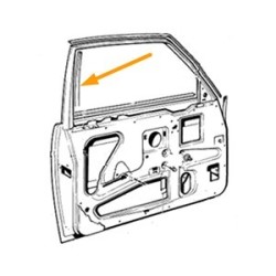 Raamgeleide (raamrubber) vooraan*