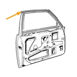 Door seal Driver side Passengers side upper from '86