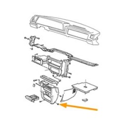 Clip, Panel Dashboard lower beige '81 - '90